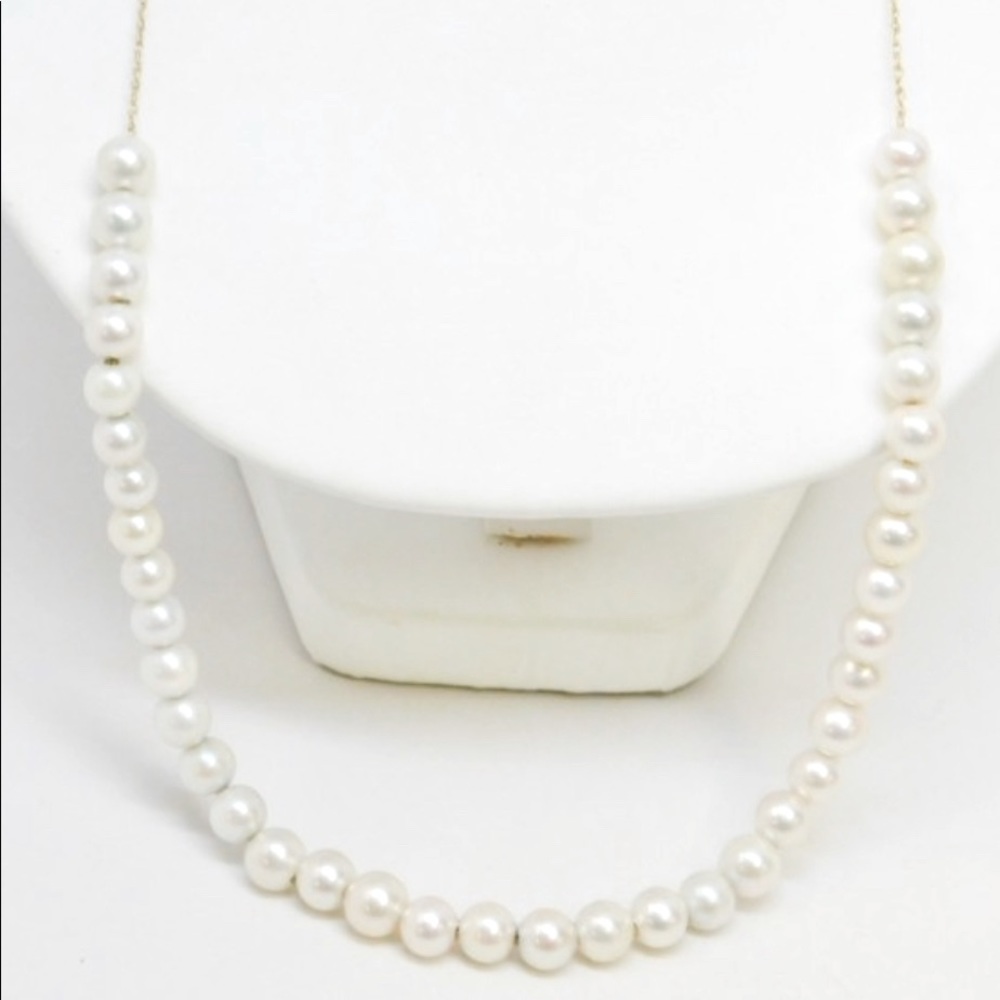 14K Gold Pearl Necklace